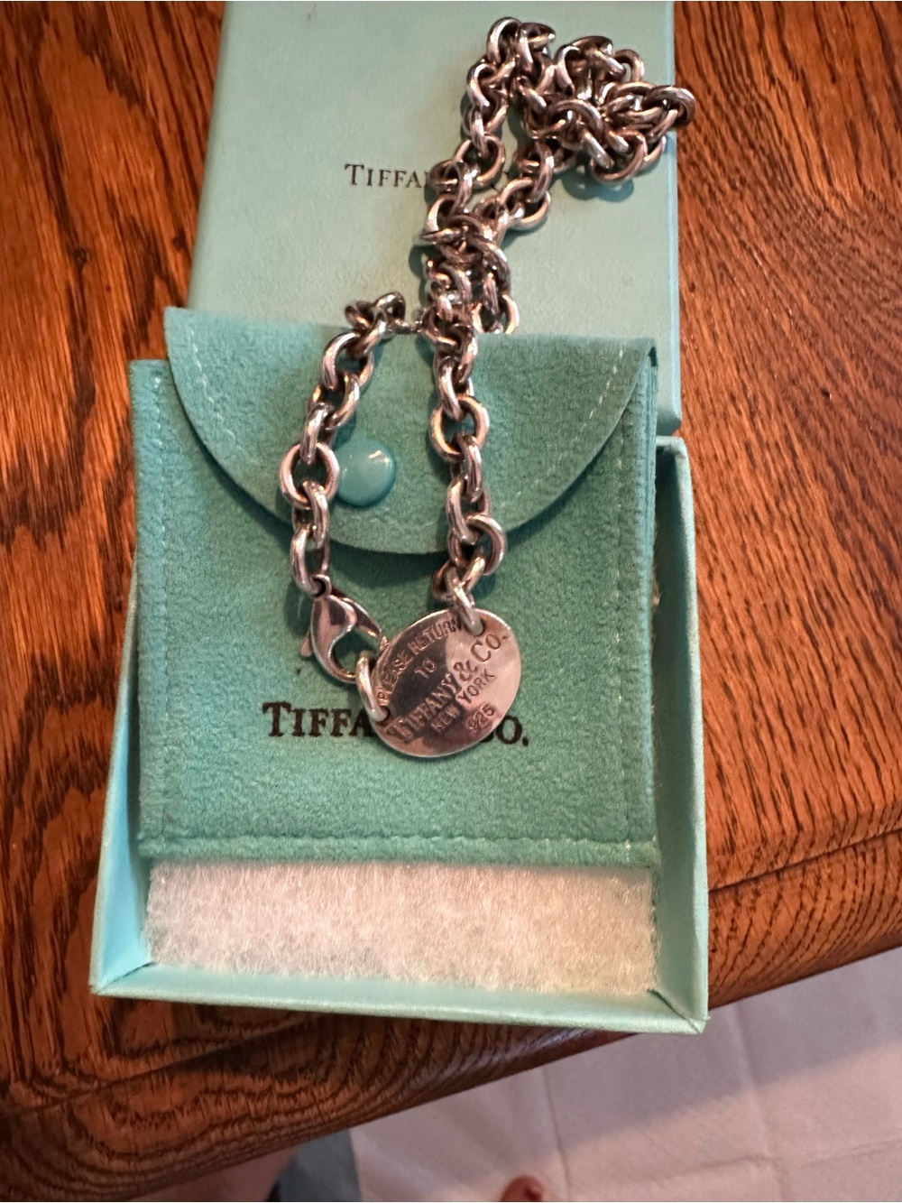 Tiffany & Co. Sterling Silver choker with Chunky Chain